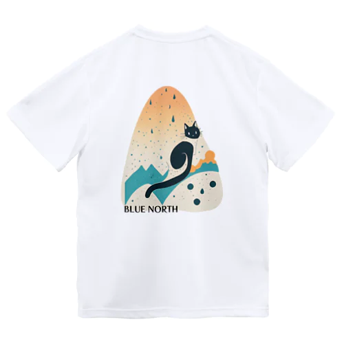 【BLUE NORTH】キャットシルエットデザイン Dry T-Shirt
