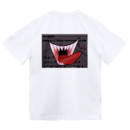 【背面】demon mouth ドライTシャツ