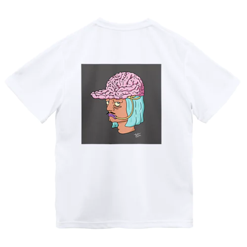 脳ミソ帽子くん Dry T-Shirt