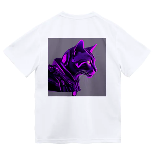 ロボット猫 ドライTシャツ