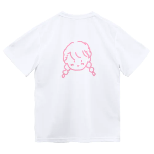 おさげ綾乃ちゃん(淡いピンク) Dry T-Shirt