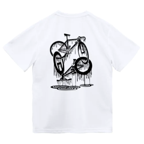 melted bikes #2 (black ink) ドライTシャツ