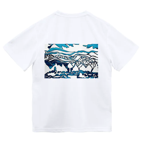 金峰山の切り絵　背面 Dry T-Shirt