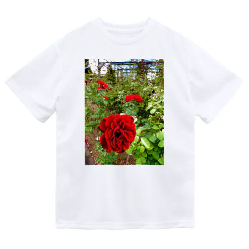 赤い花 Dry T-Shirt