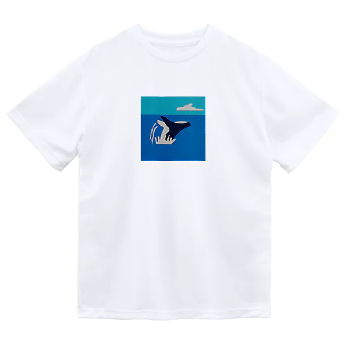 クジラさん ドライTシャツ