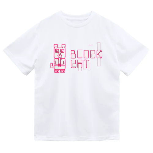 #BLOCKCAT（赤） ドライTシャツ