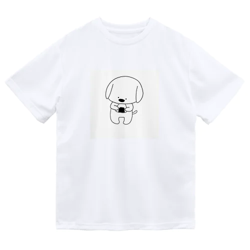 もぐもぐわんちゃん(おにぎり) ドライTシャツ