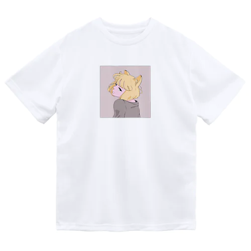 見返り美猫(Color) Dry T-Shirt