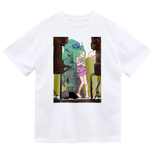 ロボットと少女 Dry T-Shirt