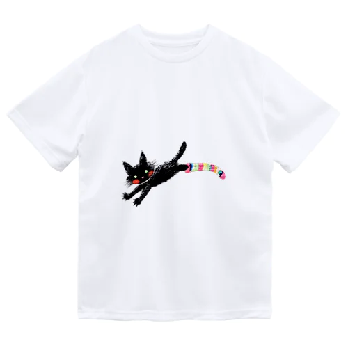 くつしたくろねこ Dry T-Shirt