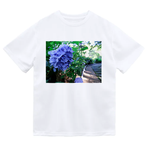 華にブルー Dry T-Shirt