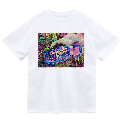 汽車ポッポ Dry T-Shirt