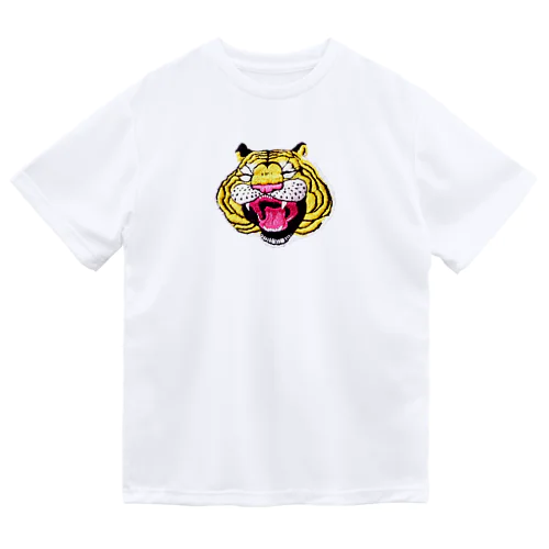 あくびタイガー【阿】文字入り ドライTシャツ