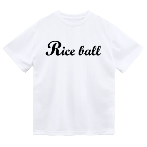 「Riceball」黒ロゴドライTシャツ ドライTシャツ