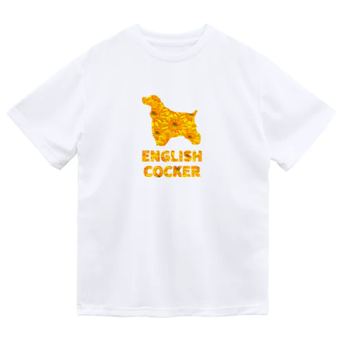 イングリッシュコッカースパニエル　ガーベラ Dry T-Shirt