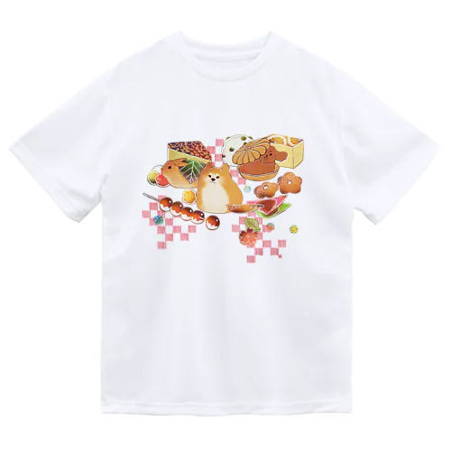 もふもふ和菓子ちゃん ドライTシャツ