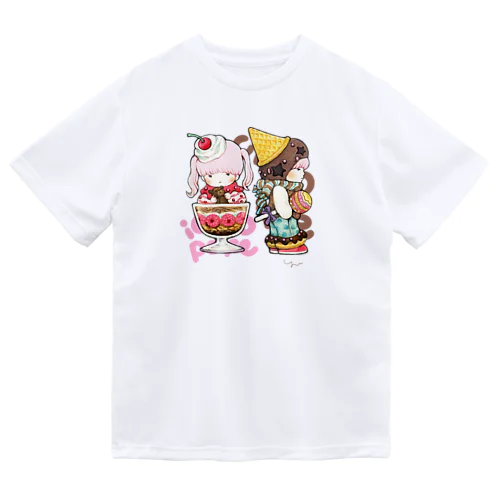 いちごパフェちゃんチョコアイスくん ドライTシャツ