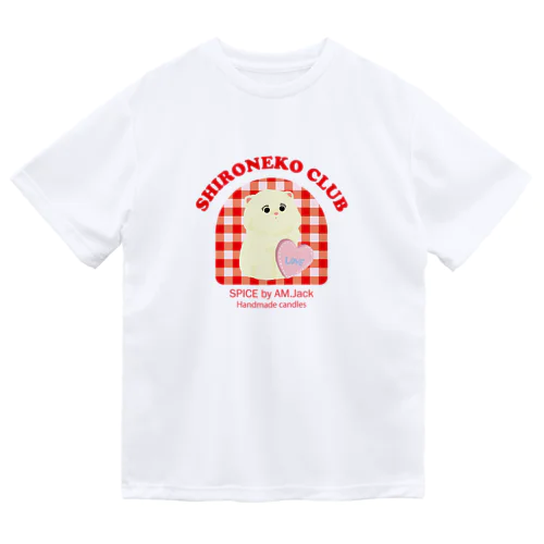 しろねこくらぶ／RED ドライTシャツ