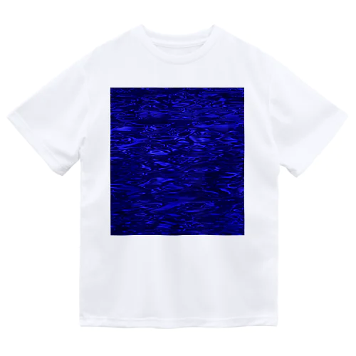 water surface 009 navy blue ドライTシャツ