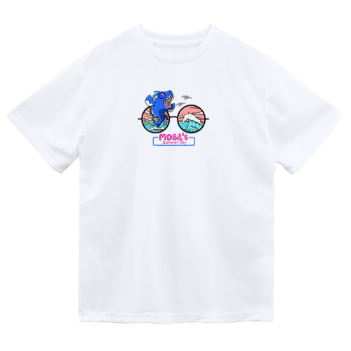 恐竜　モーサの夏のひととき ドライTシャツ