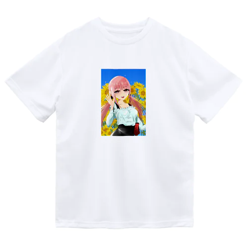 ひまわりと青空娘 Dry T-Shirt