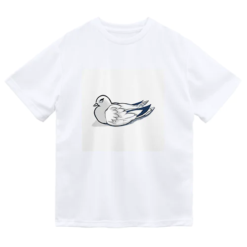 高嶺の白い鳩 ドライTシャツ