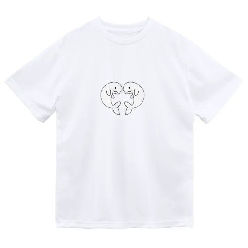 幸運を呼ぶイルカ～ Dolphins that bring good luck ～ Dry T-Shirt