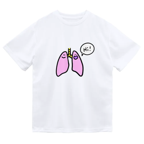 Hi! 陽気な肺 ドライTシャツ