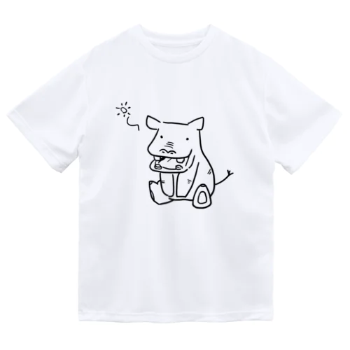 ぼんやりかばさん Dry T-Shirt