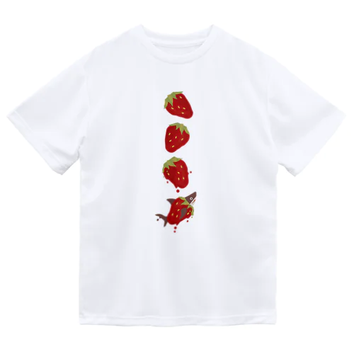 苺ととろけるおサメさん | TOROKERU SHARK Strawberry ドライTシャツ