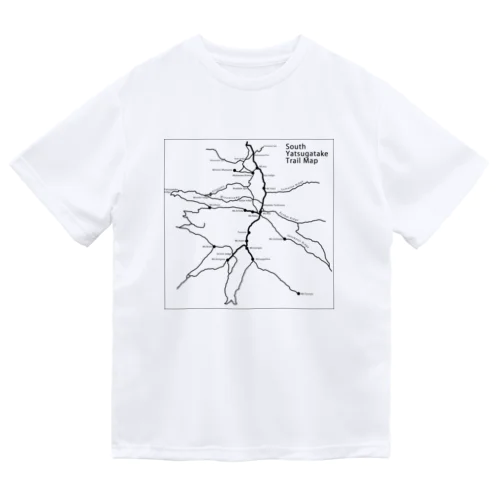 南八ヶ岳【登山地図】 ドライTシャツ