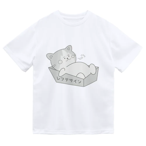 ドヤ顔猫のノアくん　モノクロ ドライTシャツ