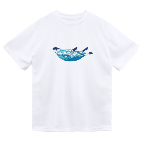 ペンギン、夏の海を泳ぐ。 Dry T-Shirt