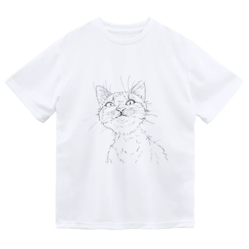 にやつく猫 ドライTシャツ