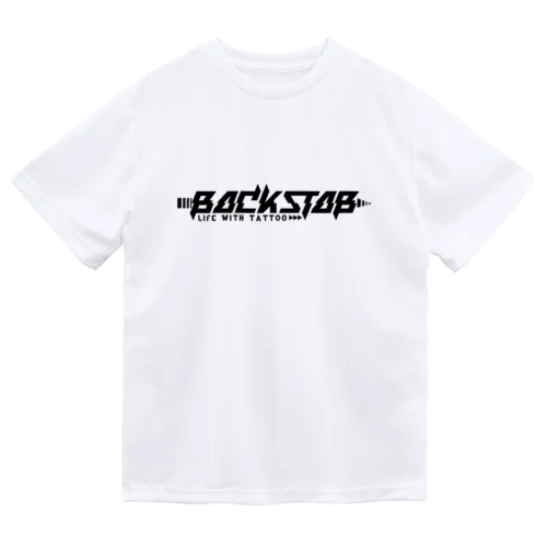 BackStab黒ロゴ ドライTシャツ