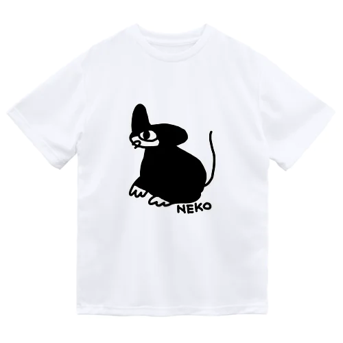 みくりやねこ(くろ) ドライTシャツ