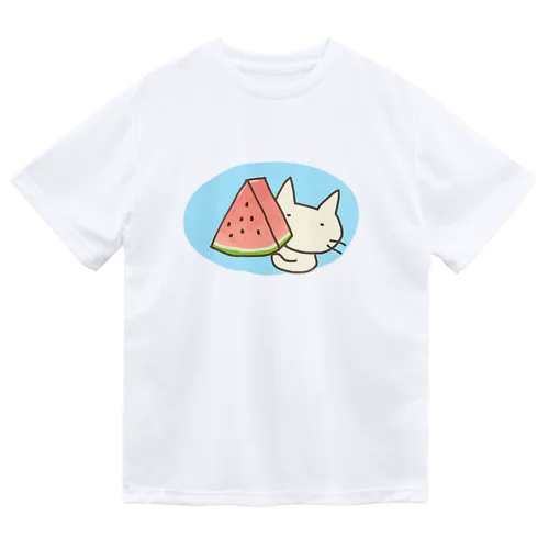 スイカねこ Dry T-Shirt