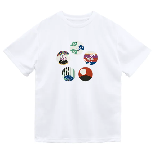 【まあるい花札】五光 ドライTシャツ