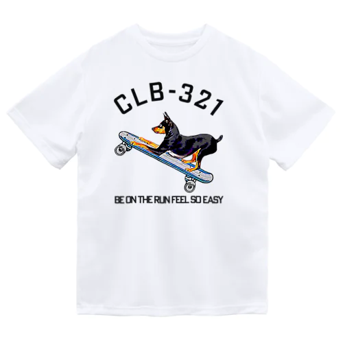 ミニピンonオールドスクールスケートボード Dry T-Shirt