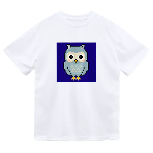 フクロウのドット絵 Dry T-Shirt