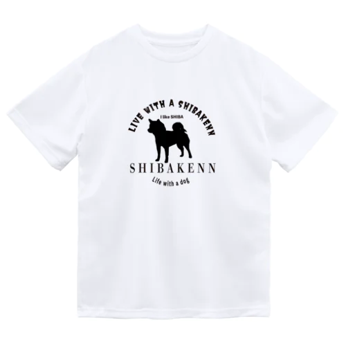 柴犬のロゴ ドライTシャツ