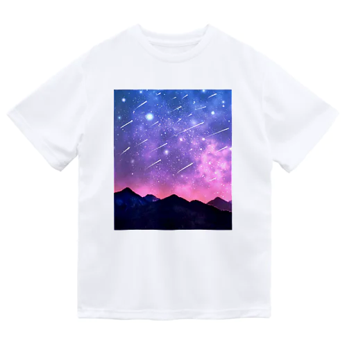 夕方の流れ星 ドライTシャツ