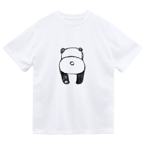 パンダのしっぽは白ですよ ドライTシャツ