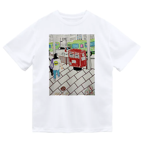 赤ポスト📮四条河原町 Dry T-Shirt