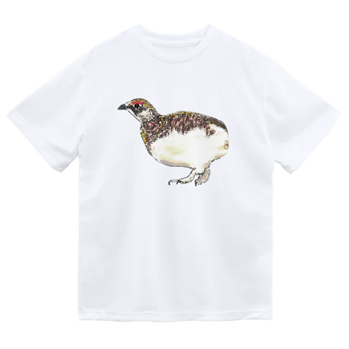 [森図鑑] 雷鳥のイラスト Dry T-Shirt