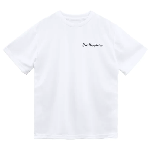 One:Happiness　ワンポイント　ロゴデザイン ドライTシャツ