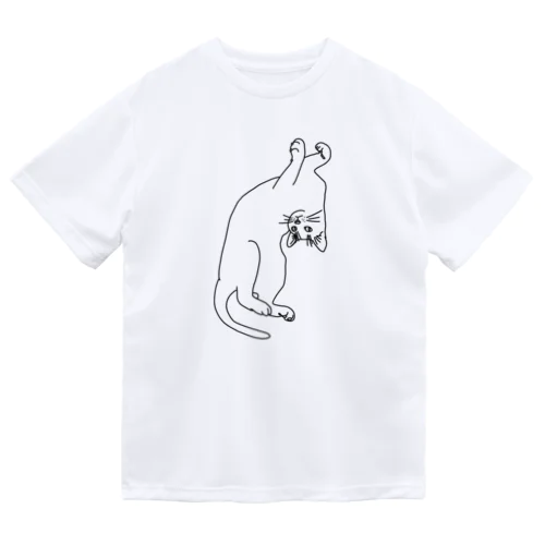 踊る白猫 Dry T-Shirt