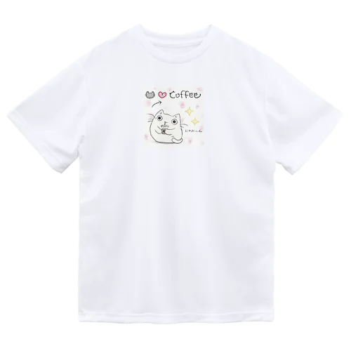 ねこ❤️coffee ドライTシャツ