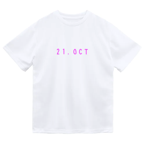 バースデー［21.OCT］ピンク ドライTシャツ