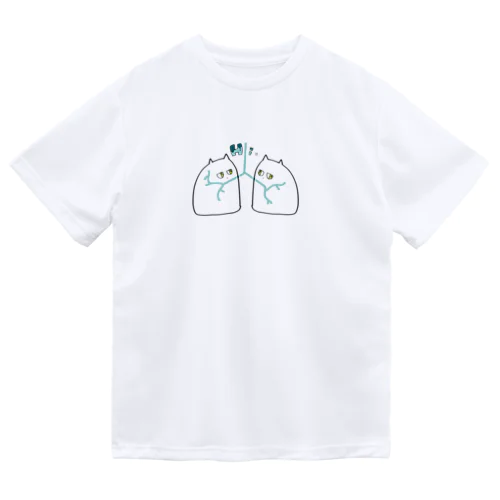 肺猫 ドライTシャツ